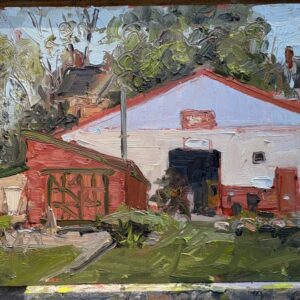 dyers auto in Marietta PA. The shapes and colors here just spoke to me. I've wanted to paint this for a while. Now I have.